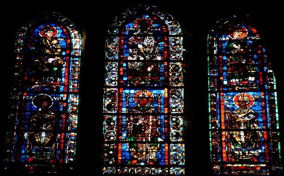 Abbatiale Saint-Rémi, ReimsVitraux - Fenêtres haut