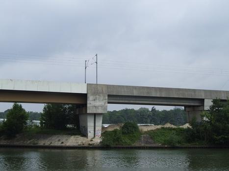 RER A - Viaduc de l'Oise - Pont principal et viaduc d'accès en rive droite