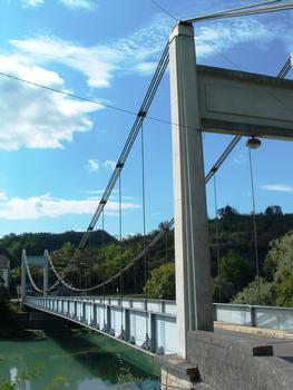 Hängebrücke über den Rhone
