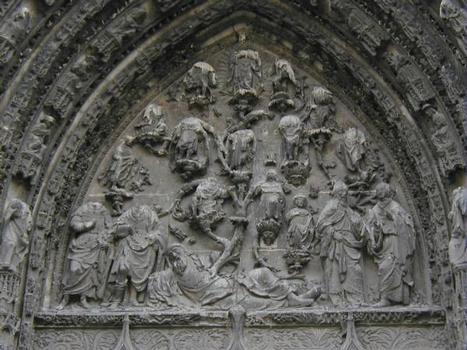 Façade occidentale - Tympan du portail Notre-Dame