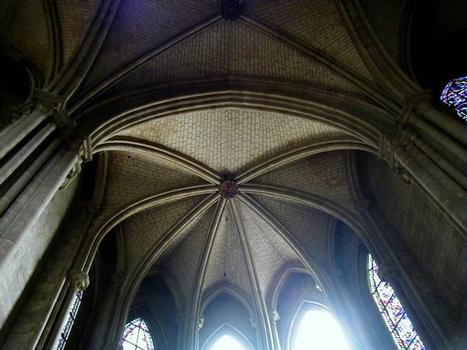 Cathédrale Notre-Dame, Rouen.Voûte d'une chapelle rayonnante
