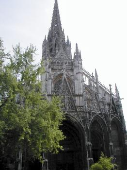 Eglise Saint-Maclou à Rouen.Façade occidentale