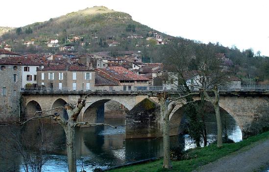 Pont sur l'Aveyron, Saint-Antonin-Noble-ValVu de l'aval