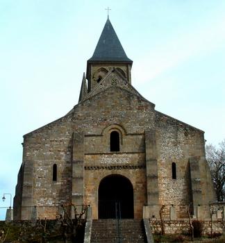 Saint-Menoux - Eglise Saint-Menoux - Façade occidentale
