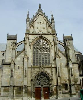 Abbatiale Saint-Rémi.Portail flomboyant du transept sud