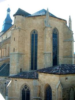 Cathédrale Saint-Sardos, Sarlat. Chevet et tour