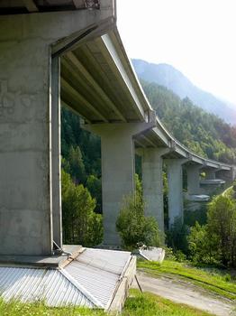Fourneaux - Viaduc de Charmaix pour l'accès au tunnel routier du Fréjus