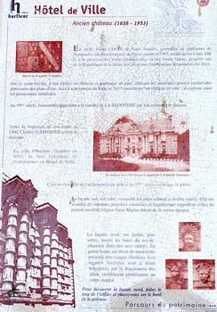 Hôtel de ville (Harfleur) - Panneau d'information