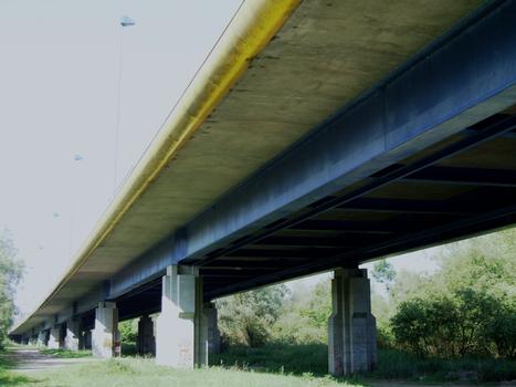 Autoroute A28 - Viaduc d'Abbeville - Vue vers la culée côté A16