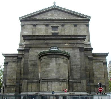 Eglise Saint-Vincent-de-Paul à Paris.Chevet