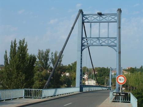 Villebrumier - Pont suspendu sur le Tarn
