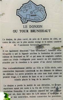 Châteaux de Bruniquel - Donjon - Panneau d'information