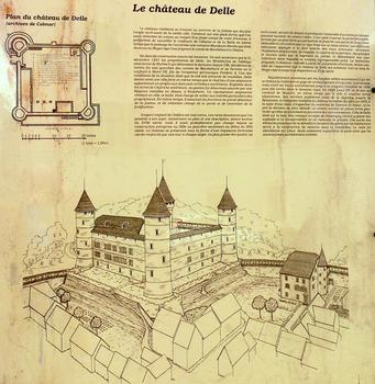 Château de Delle - Panneau d'information