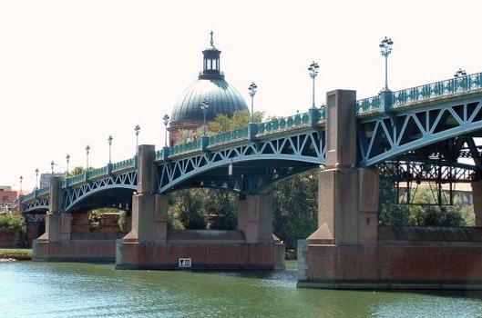 Pont Saint-Pierre, Toulouse Tablier côté rive gauche de la Garonne