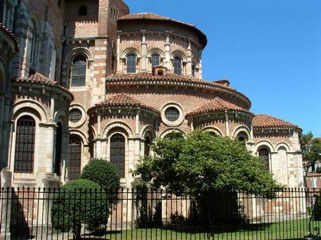 Basilique Saint-Sernin, Toulouse.Chevet et absidioles
