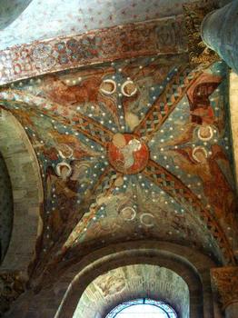 Croisillon Nord du transept - Fresques romanes de la voûte