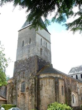 Abbaye de Tourtoirac - Eglise abbatiale - Chevet, transept et clocher