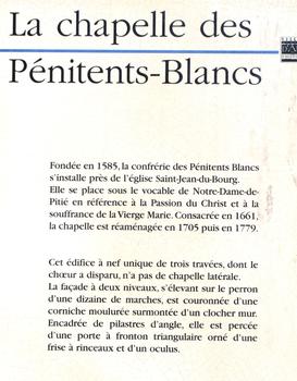 Carpentras - Chapelle des Pénitents-Blancs - Panneau d'information
