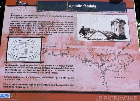 Châteauneuf - Motte féodale - Panneau d'information
