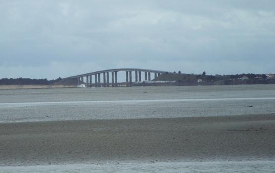 Pont de Noirmoutier - Vu du passage du Gois à marée basse