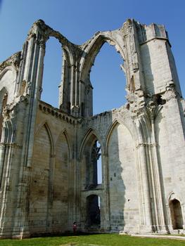 Maillezais - Abbaye Saint-Pierre - Ruines de l'abbatiale Saint-Pierre - Le transept gothique côté nord