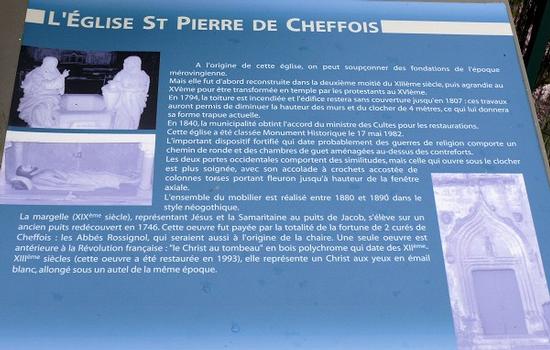 Cheffois - Eglise Saint-Pierre - Panneau d'information