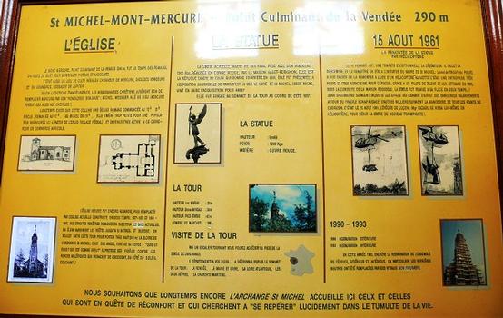 Saint-Michel-Mont-Mercure - Eglise Saint-Michel - Panneau d'information