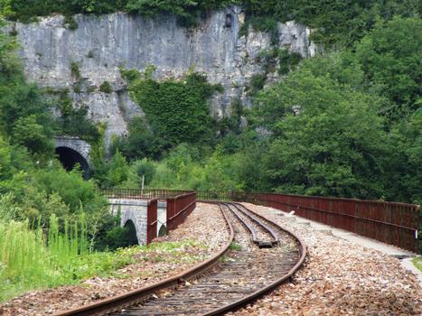 Ligne Bourg-en-Bresse à Bellegarde (ligne des Carpathes ou du Haut-Bugey) - Viaduc de Cize-Bolozon