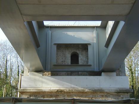 Viaduc Saint-Léger - Nouveau tablier - Tablier bipoutre au droit d'une culée