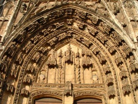 Cathédrale Saint-Maurice, Vienne: Façade occidentale - Portail central de l'Ancien et du Nouveau Testament