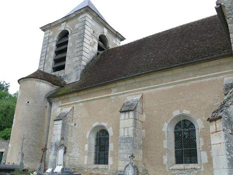 Bessy-sur-Cure - Eglise Saint-Etienne - Nef et clocher