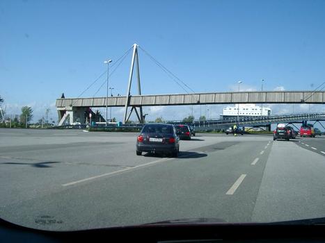 Bridge at the Puttgarden ferry port