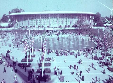 Runder Amerikanischer Pavillon der Weltausstellung 1958 in Brüssel