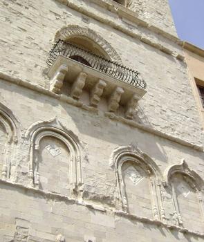 La tour du clocher de la cathédrale (duomo) d'Agrigente (Sicile)