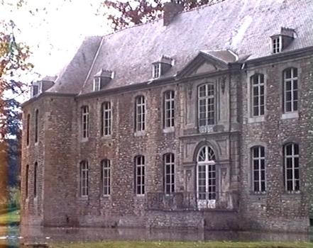 Le château d'Annevoie (province de Namur): la façade arrière (18e siècle)