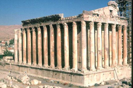Le temple d'Hercule (époque romaine) à Baalbeck (Liban)
