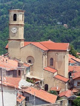 L'église paroissiale San Niccolo de Bari à Baiardo (Ligurie) a été construite en 1893 suite à la destruction de l'église ancienne (du 8e siècle) lors du tremblement de terre de février 1887