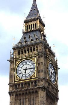 Big Ben, la tour de la cloche du Parlement britannique (Westminster)