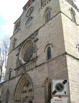 La façade (nord) de la cathédrale de Cahors