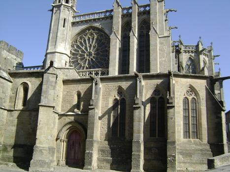 La basilique Saint Nazaire, ancienne cathédrale médiévale, dans la Cité de Carcassonne