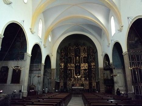 L'intérieur de l'église de Collioure