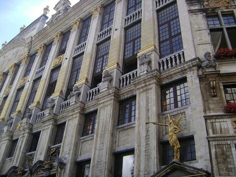 La façade de la maison des Ducs de Brabant, sur la grand place de Bruxelles