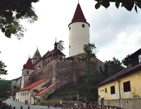 Le château de Krivoklat, en Bohême (République tchèque)