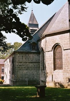 Une partie du chevet de l'église sainte Hiltrude de Liessies (Nord)