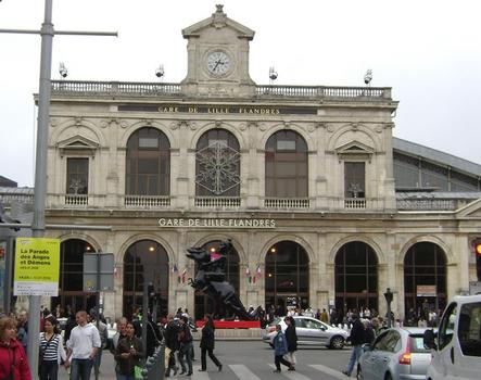 La façade de la gare de Lille-Flandres