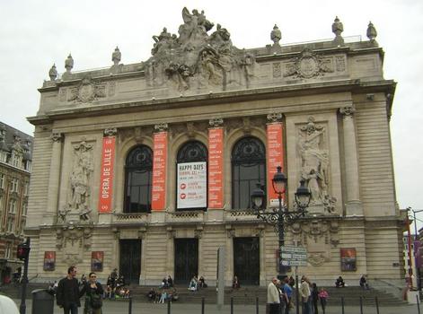 La façade de l'Opéra de Lille