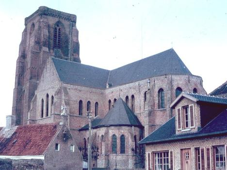 Vue générale de l'église Notre-Dame de Lissewege (Flandre occidentale), du 14e siècle