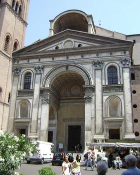La façade de l'église San Andrea, à Mantoue (Lombardie)