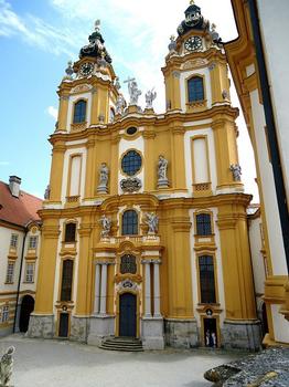 La façade baroque de l'église abbatiale de Melk