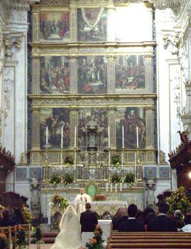 Le choeur et les voûtes de la cathédrale (duomo) San Giorgio à Modica alta